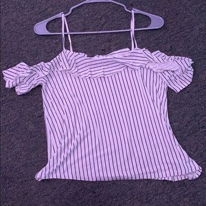 American eagle off the shoulder shirt